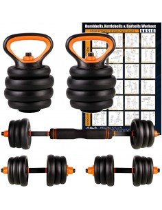 Conjunto de halteres 2 em 1 2